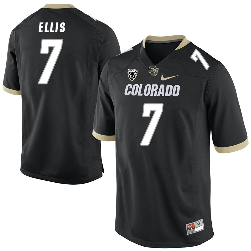 Men #7 Jaylen Ellis Colorado Buffaloes College Football Jerseys Stitched Sale-Black - Click Image to Close